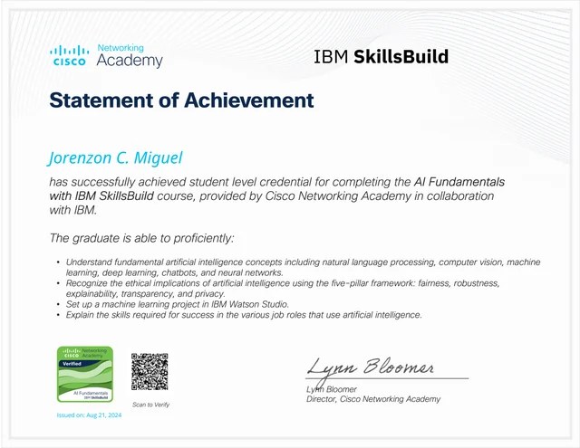 Preview of AI Fundamentals with IBM SkillsBuild