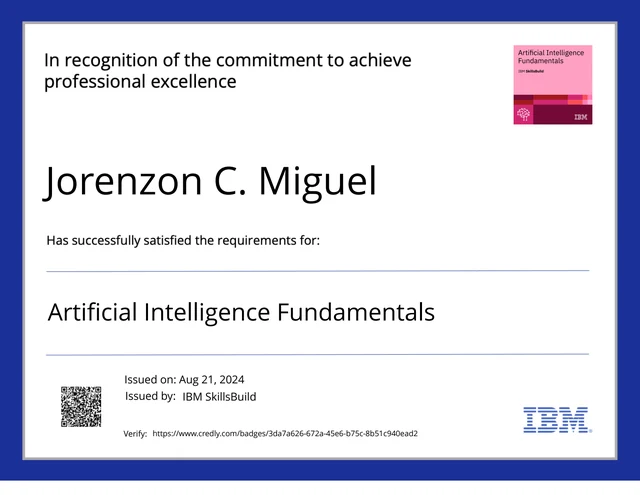 Preview of Artificial Intelligence Fundamentals